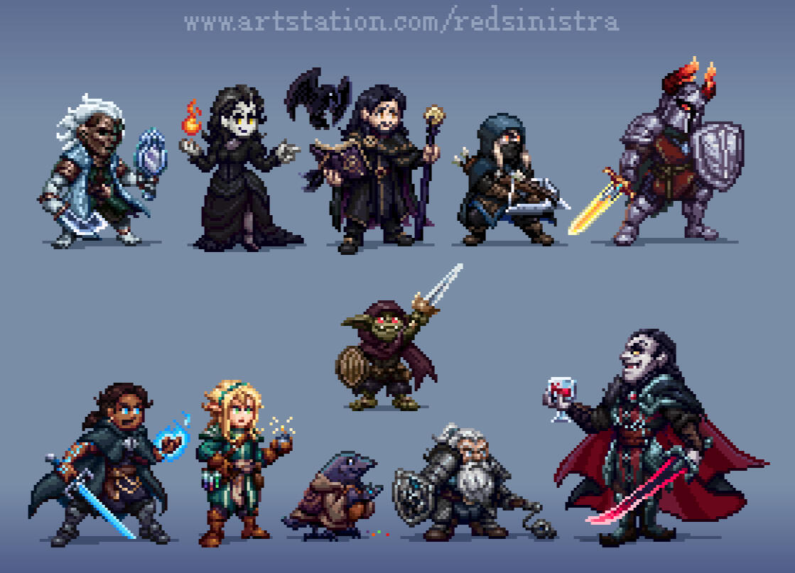 D&D - Curse of Strahd Group Sprites