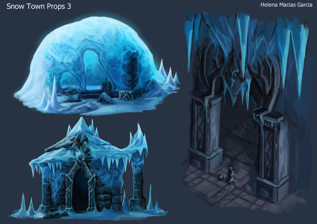 Snow Town Ruins Concept