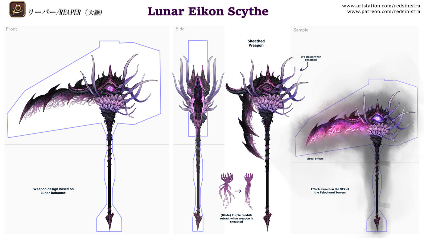 FFXIV Weapon Contest [2022] - Lunar Eikon Scythe
