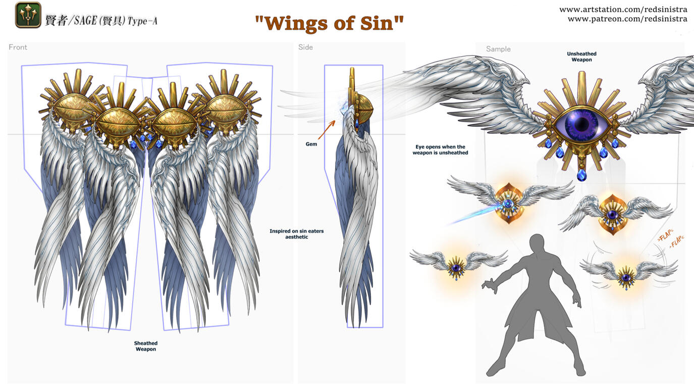 FFXIV Weapon Contest [2022] - &quot;Wings of Sin&quot;