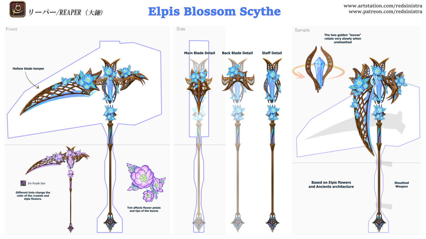 FFXIV Weapon Contest [2022] - Elpis Blossom Scythe